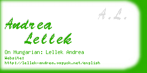 andrea lellek business card